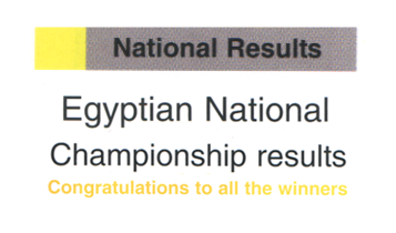 Horse Times Egypt: Equestrian Magazine :Articles :Egyptian National Championships Results 2004