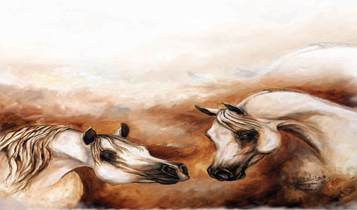 Horse Times Egypt: Equestrian Magazine :Articles :Horses & Art: Fawaz Ayoub