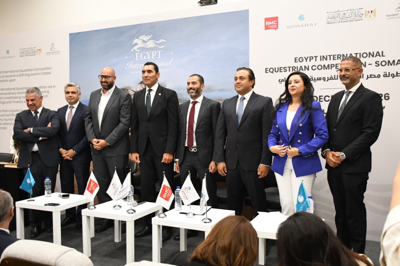 Horse Times Egypt: Equestrian Magazine :News :MINISTER OF YOUTH AND SPORTS ATTENDS PRESS CONFERENCE FOR CSI2*-W SOMABAY