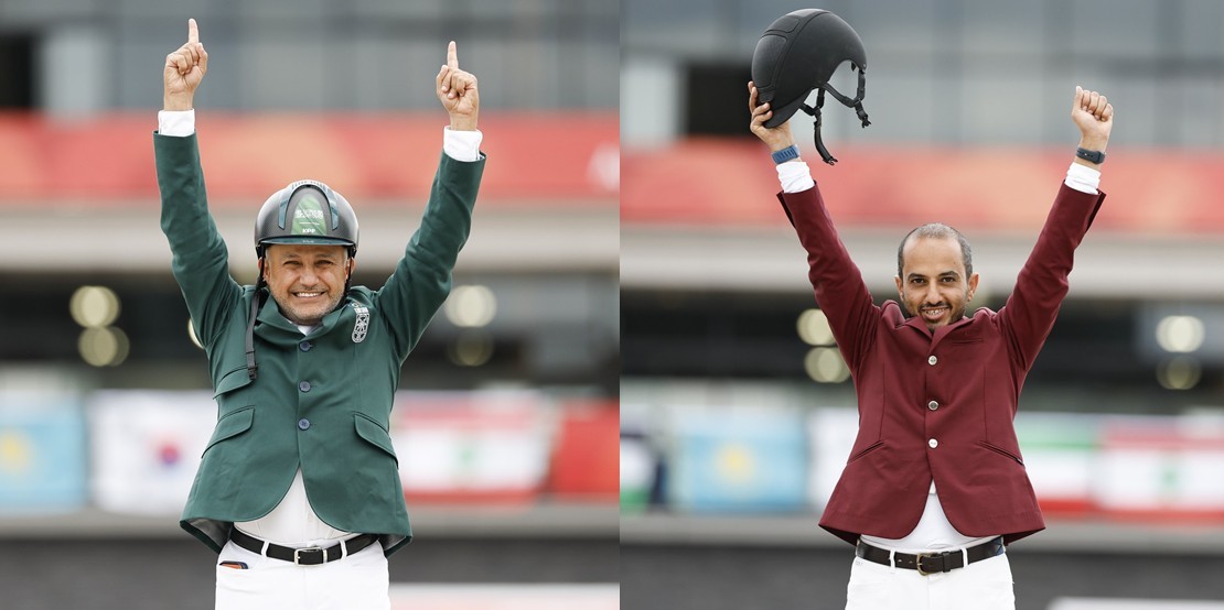Horse Times Egypt: Equestrian Magazine :News :AL DUHAMI & AL AJMI TAKE GOLD IN NEW ASIAN GAMES JUMPING FORMAT