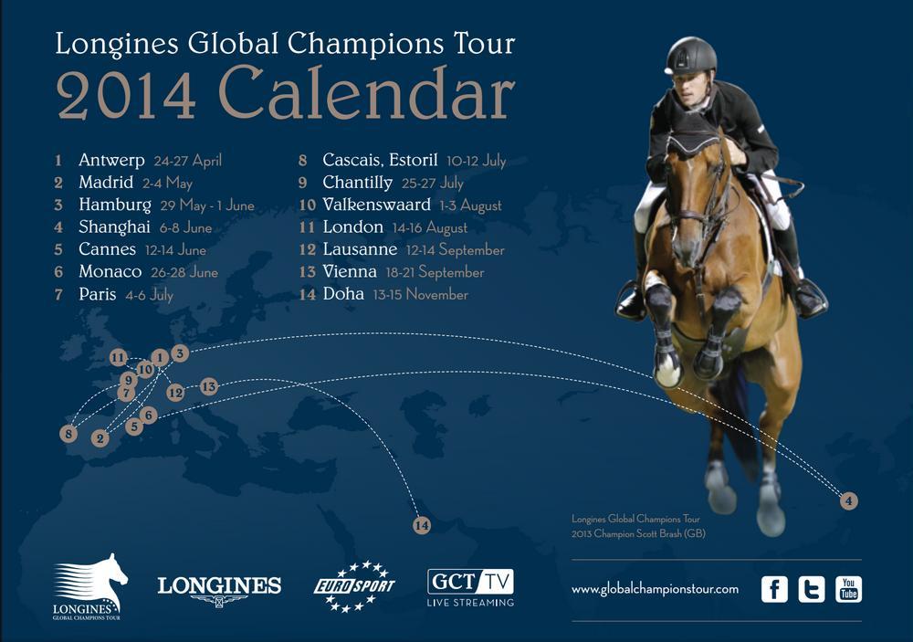 Horse Times Egypt: Equestrian Magazine :News :LONGINES GLOBAL CHAMPIONS TOUR 2014 CALENDER