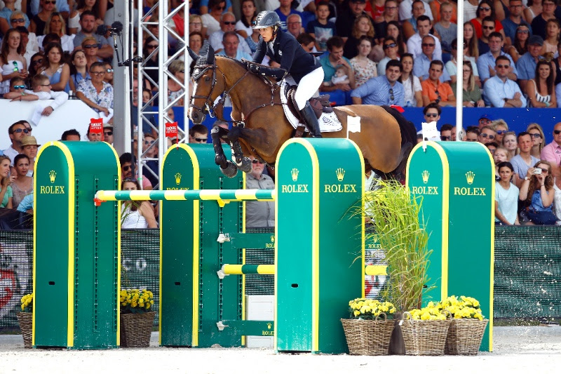 Horse Times Egypt: Equestrian Magazine :News :Gudrun Patteet powers to win € 300.000 Rolex Grand Prix of Knokke presented with BMW