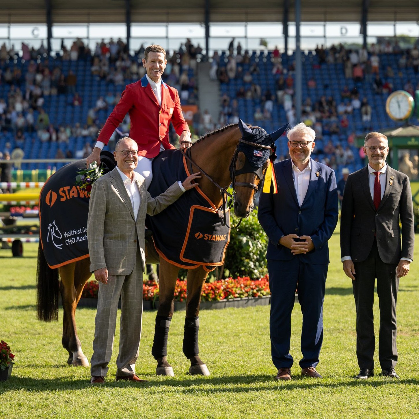 Horse Times Egypt: Equestrian Magazine :News :MCLAIN WARD THE FASTEST TO WIN THE STAWAG-PRIZE AT CHIO AACHEN 2025