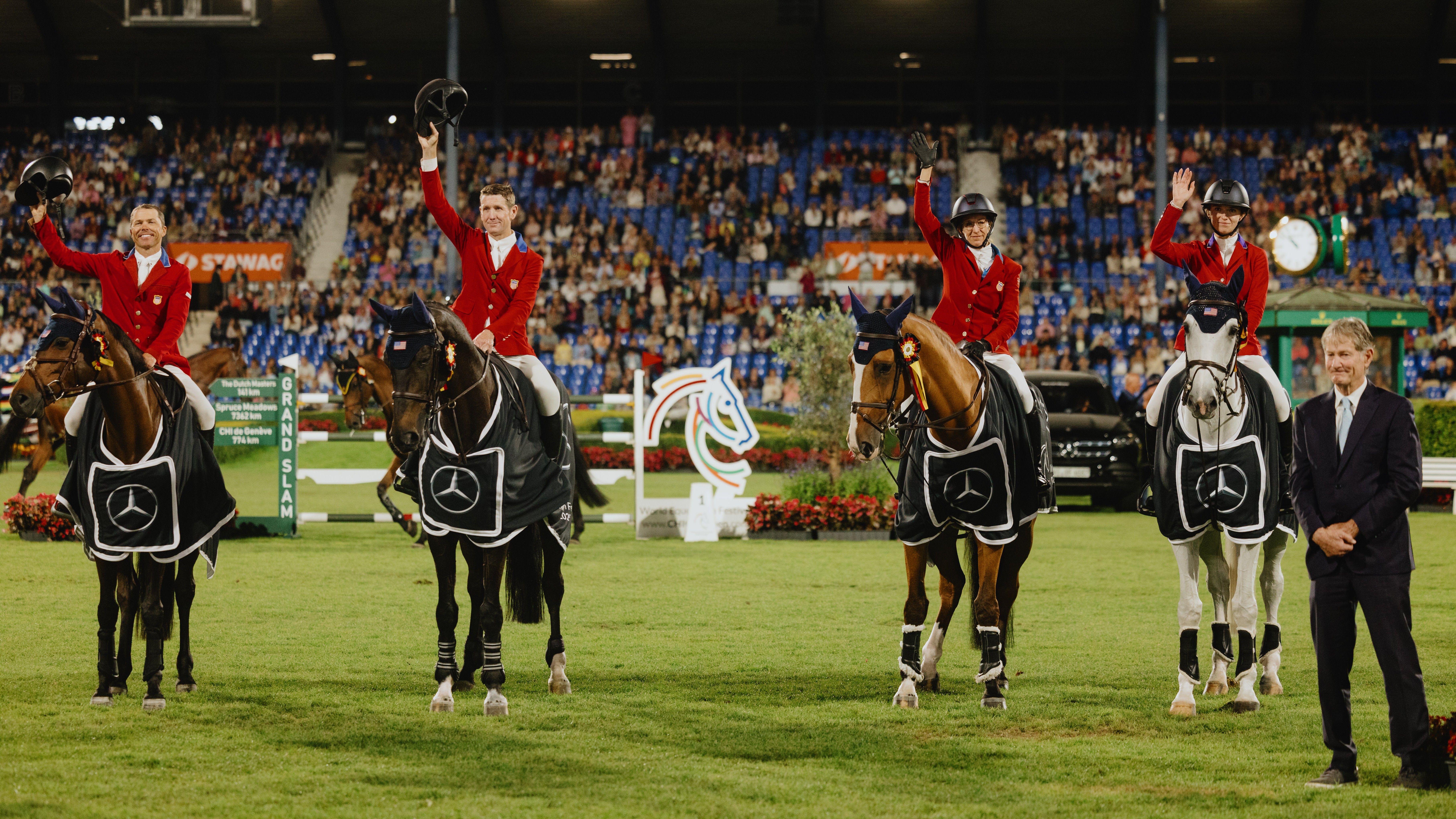 Horse Times Egypt: Equestrian Magazine :News :TEAM USA SECURE THEIR 7TH NATIONS CUP WIN AT CHIO AACHEN 2025