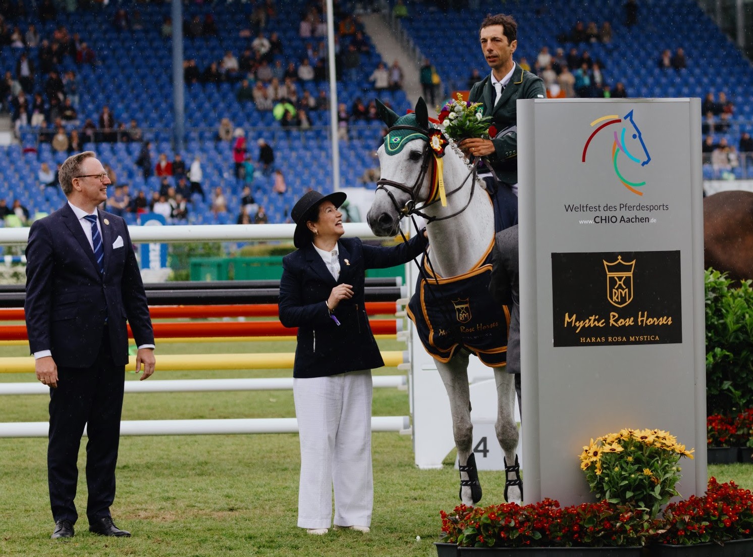 Horse Times Egypt: Equestrian Magazine :News :EMOTIONAL VICTORY FOR YURI MANSUR FOLLOWING HIS MYSTIC ROSE PRIZE WIN AT CHIO AACHEN 2025