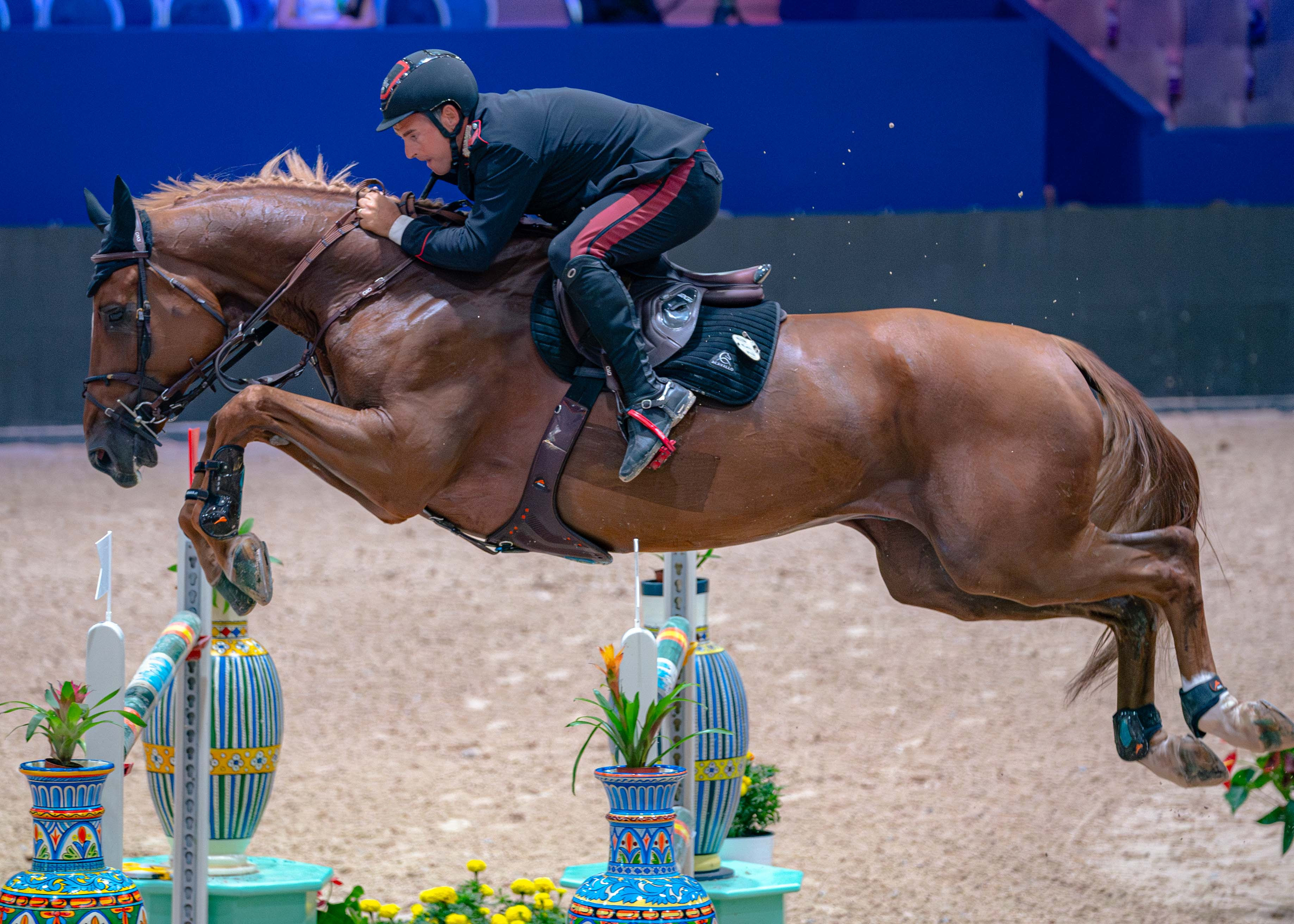 Horse Times Egypt: Equestrian Magazine :News :FORTY-FIFTH VICTORY FOR EMANUELE GAUDIANO AT THE MOROCCO ROYAL TOUR 2025